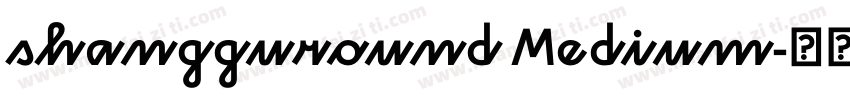 shangguround Medium字体转换